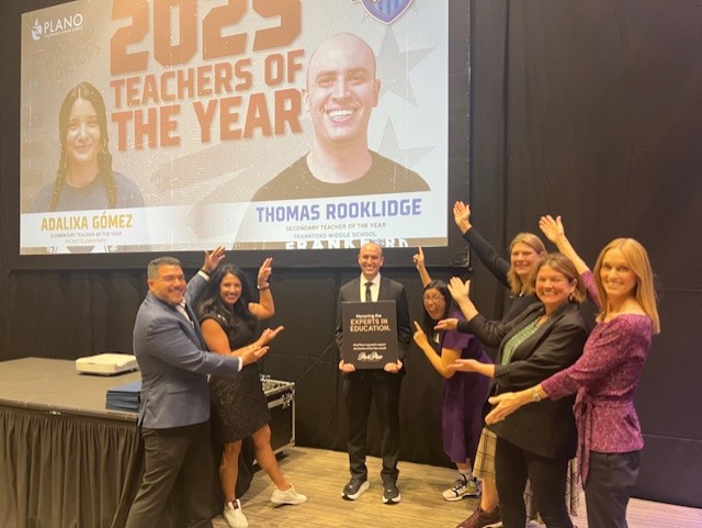 Thomas Rooklidge recognized by staff as Teacher of the Year 2025