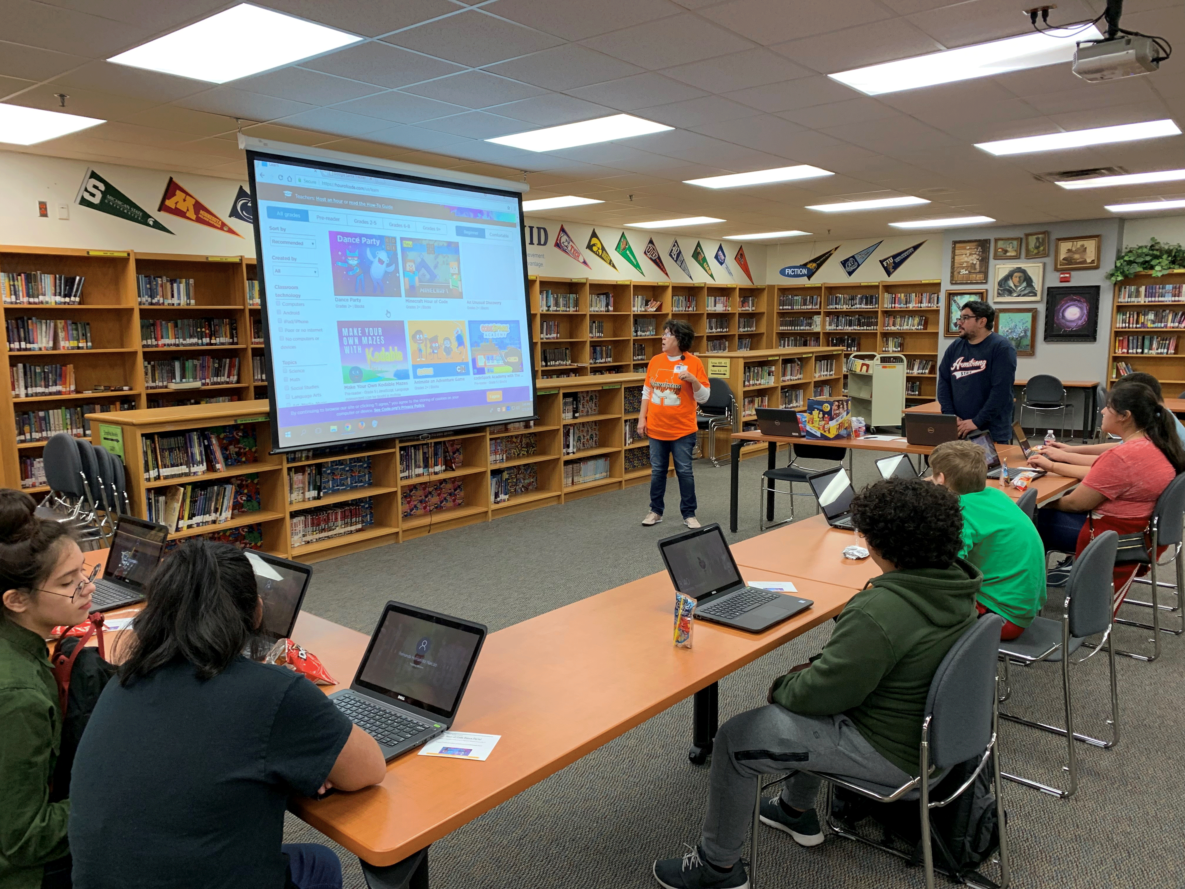Armstrong Middle School Hour of Code 