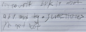 example of dysgraphia