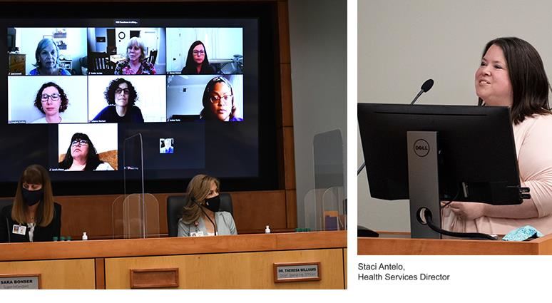 7 nurses on Zoom and Director Staci Antelo