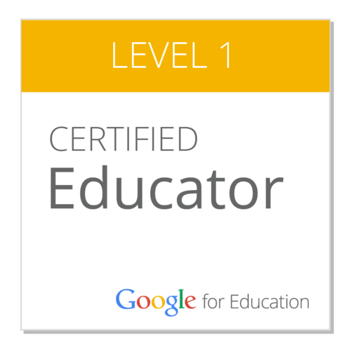 Google certified Educator 