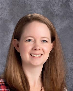 The Skaggs Instructional Specialist, Katy Blake, smiling into the camera.