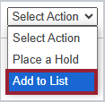 Add to List