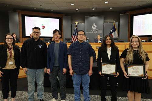 TMEA All state Vocalist musicians with Board President Dr. Lauren Tyra